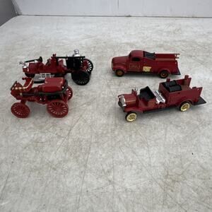 4 1948 Task Master Readers Digest Die Cast Model Fire Truck Cars Trucks 1:64